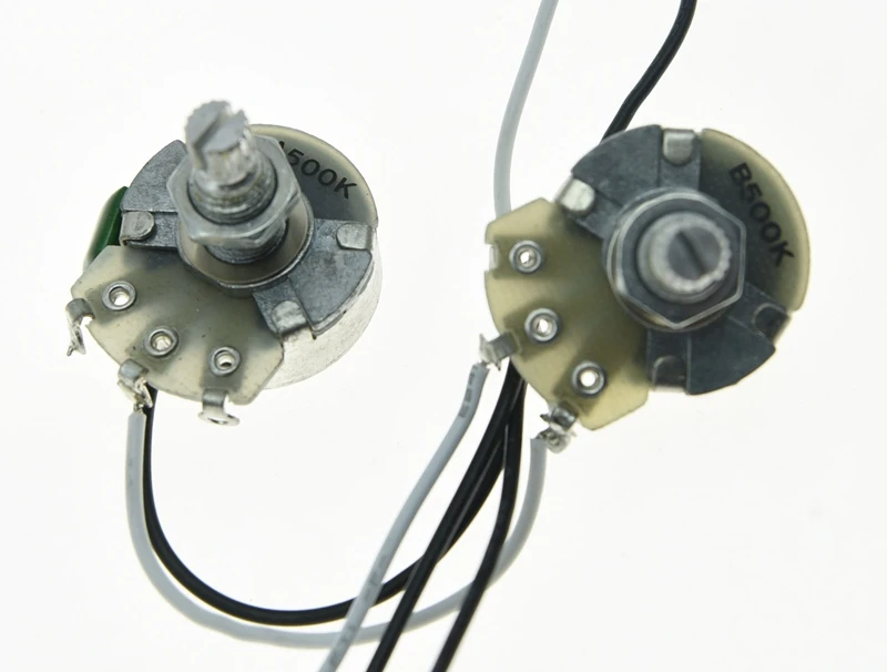 KAISH Guitar Prewired Wiring Harness Alpha 500K 24mm Pots 1 Volume Tone 3 Way Switch for Tele Guitars | Спорт и развлечения
