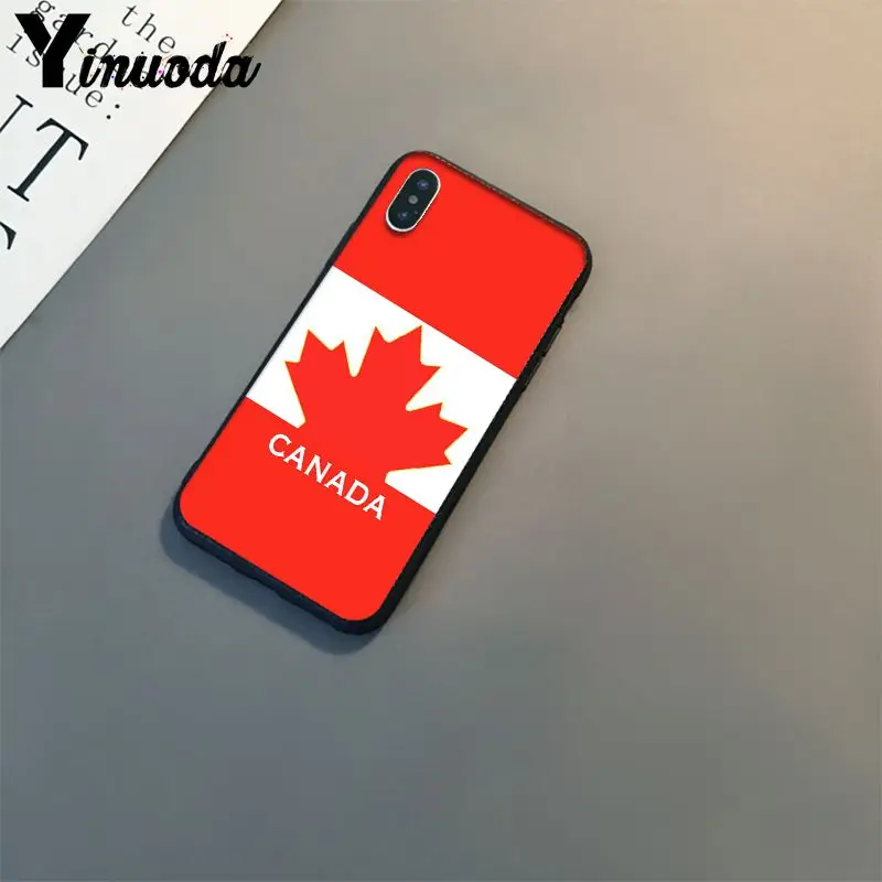 Yinuoda Canada flag Phone Case for iPhone 8 7 6 6S 6Plus X XS MAX 5 5S SE XR Cover 11 pro max | Мобильные телефоны и