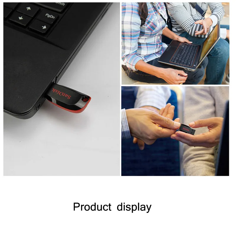 USB флеш-накопитель SanDisk Cruzer Blade 8 ГБ 16 ГБ 32 ГБ 64 Гб 128 ГБ флеш-накопитель USB 2,0 флеш-накопитель USB флешка u-диск