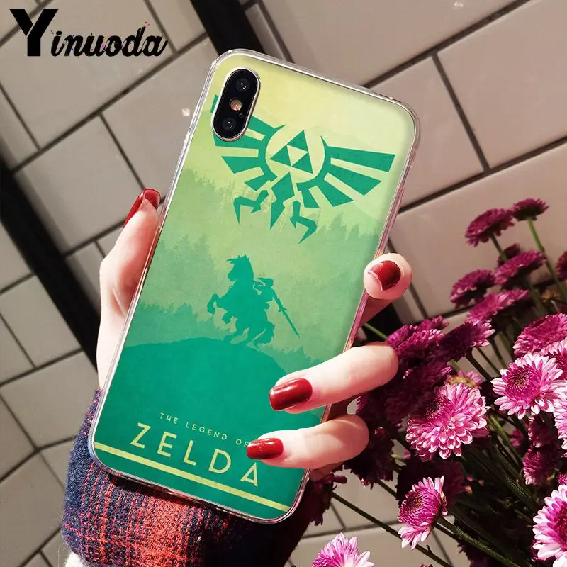 Yinuoda Legend of логотип Zelda Прозрачный Мягкий ТПУ силиконовый чехол для телефона Apple