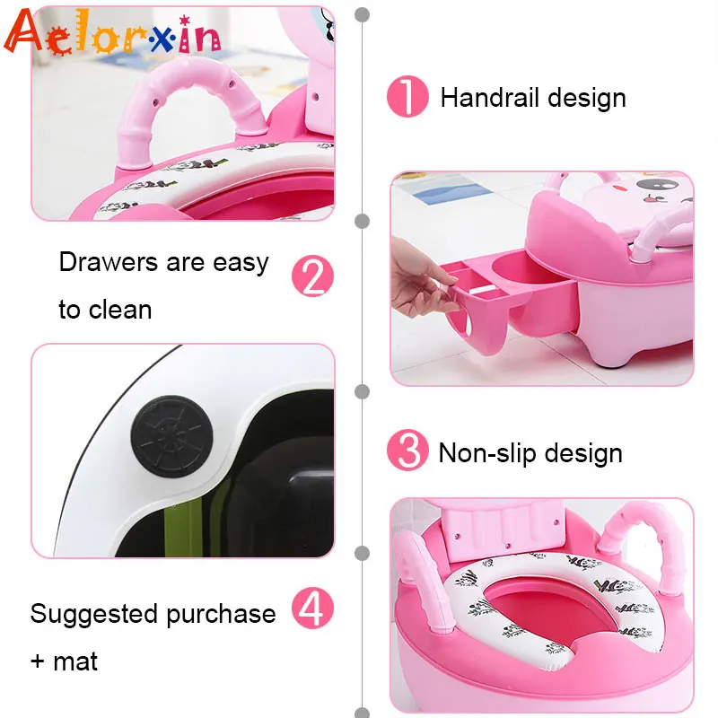 New Portable Toilet Potty Training Seat Children's Potty Toilet Seat Infantil Baby Pot For Kids Boys Babies Urinal For Nursery