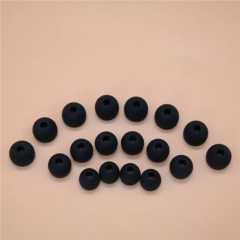 100pcs Black 6mm soft Silicone In-Ear Earphone covers Earbud Tips Ear buds eartips pads cushion for headphone Earphones - купить по