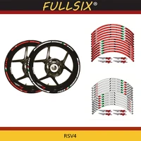 2 color motorcycle wheel stickers thick edge outer rim sticker stripe wheel decals for aprilia rsv4 rsv 4