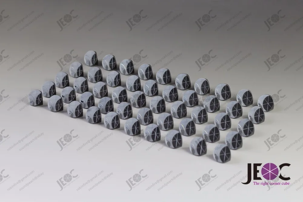 

50 штук JEOC алюминиевым покрытием 1 дюймов угол кубическая призма, гальваническое покрытие 25,4 мм Трехгранная световозвращающий отражатель, 5 ...