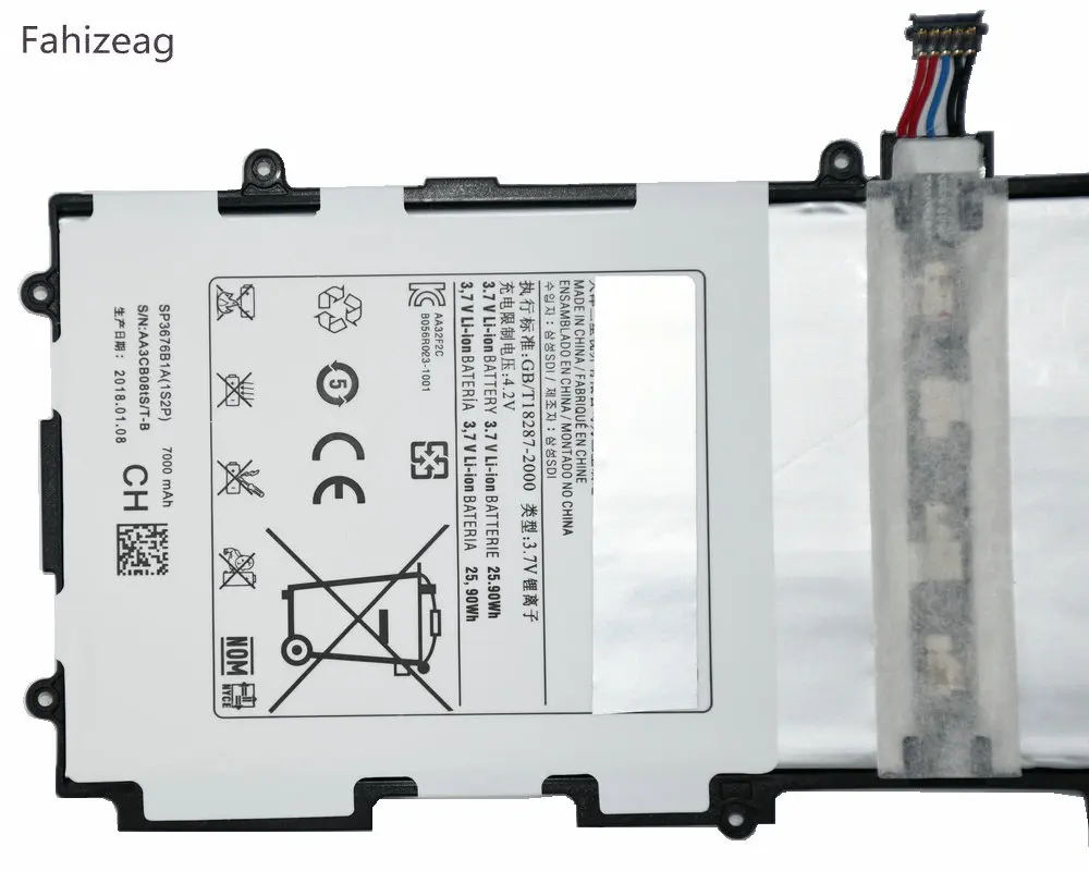 5 шт. 7000 мАч запасная батарея SP3676B1A (1S2P) для Samsung Galaxy Tablet Tab Note 10 1 P5100 P5110 N8000 N8010 P7510 P7500 |