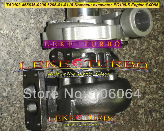 Турбокомпрессор TA3103 465636 0206 6205 81 8110 6205818110 для экскаватора Komatsu PC100 5 PC120 S4D95|turbocharger| |