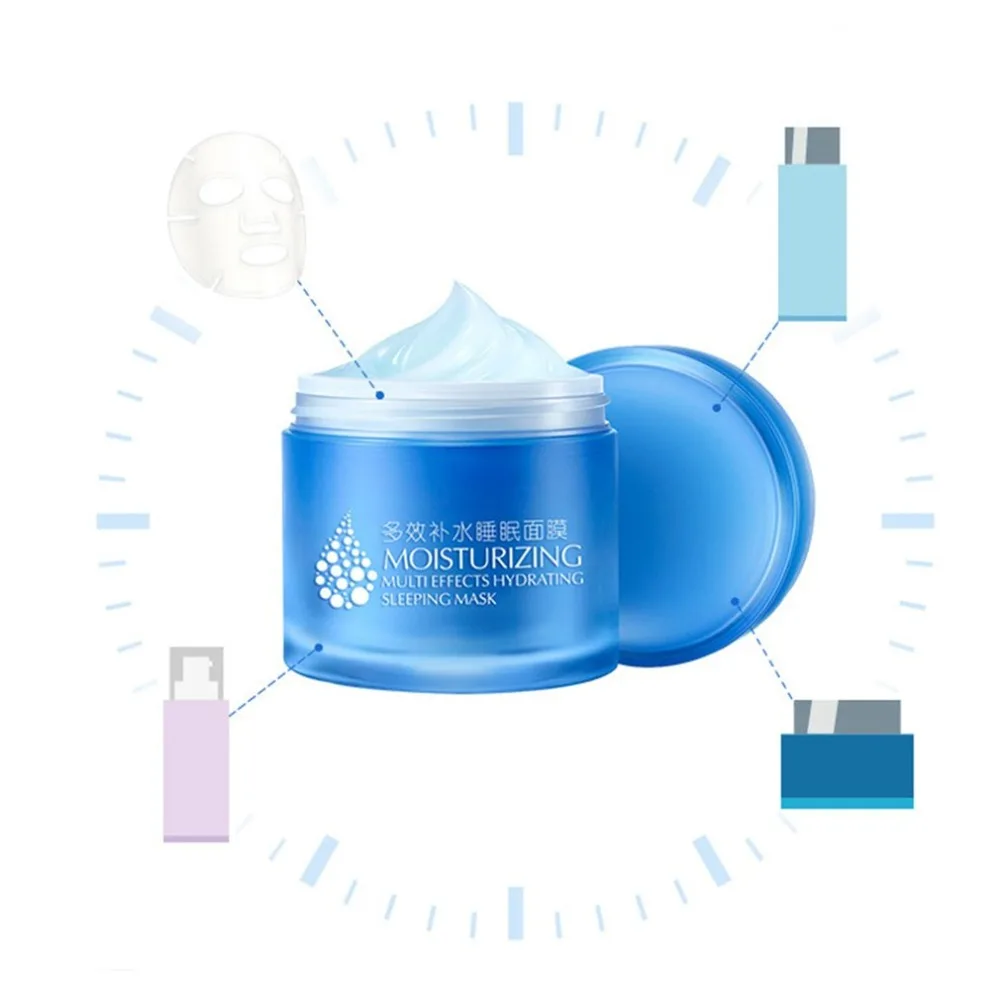 Multi-effect Hydrating Sleeping Mask Moisturizing Nourishing Repairing Softening Skin Care Facial Essential Night Sell | Красота и
