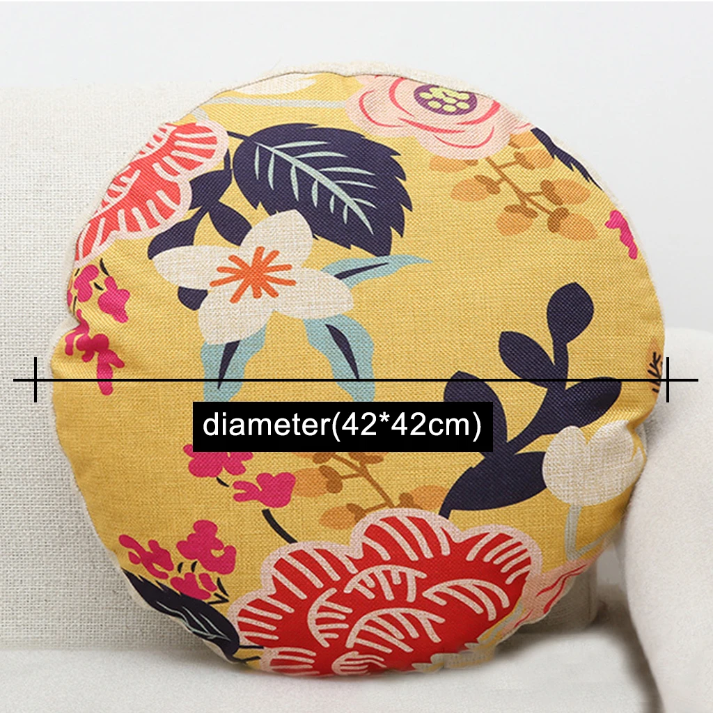 Цветочная китайская круглая подушка для сиденья креативная супер мягкая