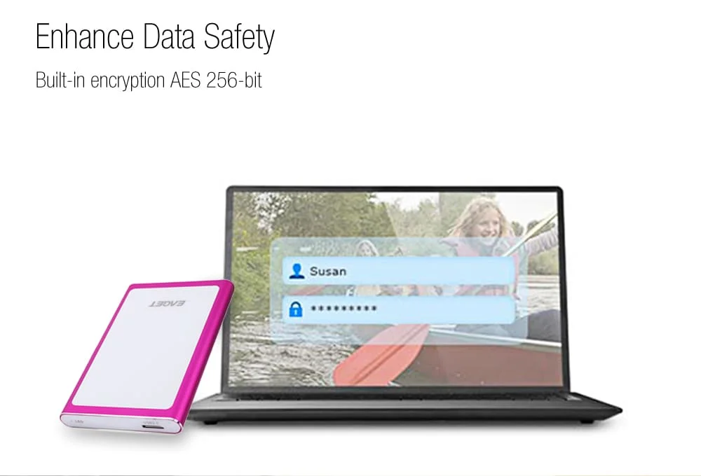 Eaget шифрование внешний жесткий диск 2 ТБ 1 ТБ HDD USB3.0 500 Гб Externo диско жесткий диск для Windows, Mac ноутбука жесткий диск настольного компьютера