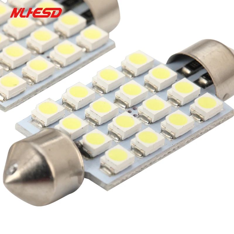 10 шт. гирлянда C5W светодио дный лампы 31 мм 36 39 41 16SMD 3528 салона Купол лампочки авто