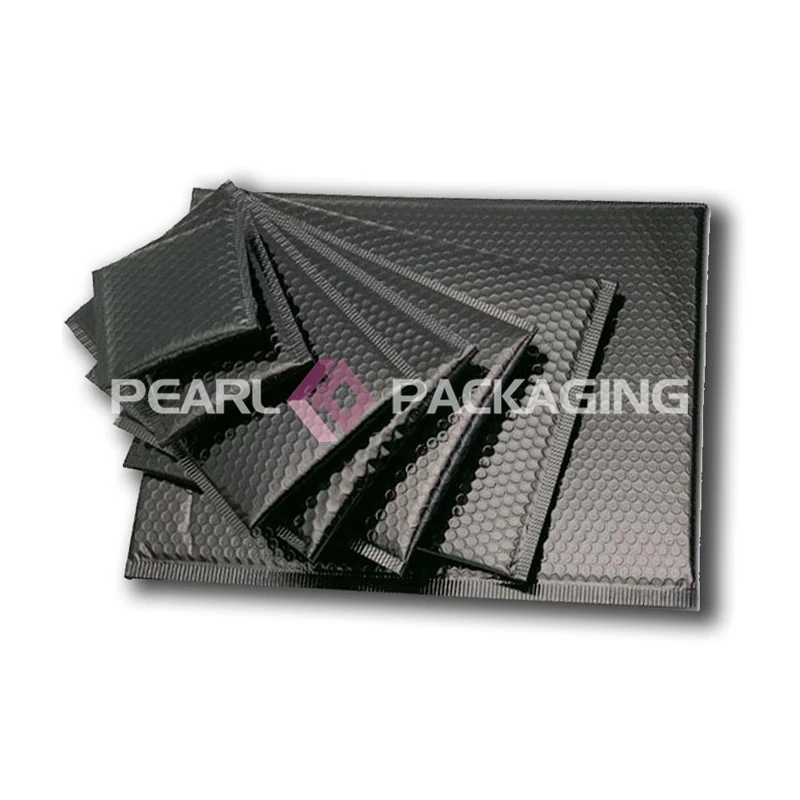 50pcs Glossy Black Bubble Mailer Padded Mailing Bag for Protection | Дом и сад
