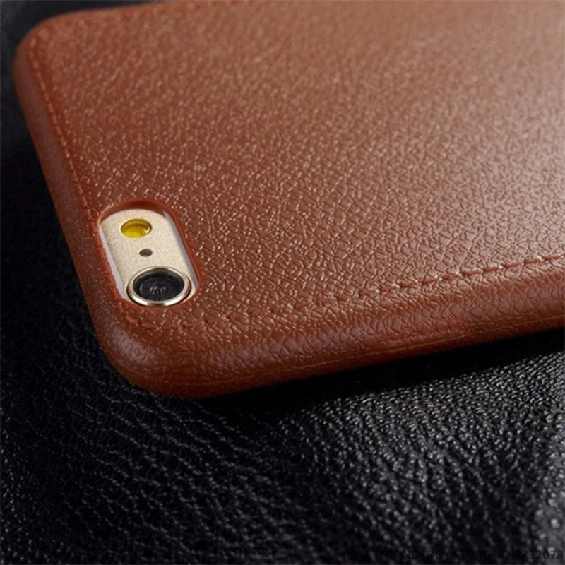 Ultra Thin Phone Cases For iPhone 5 5S SE 6 6s 7 8 Plus X 10 Cover Leather Skin Soft TPU Silicone Case 6S |