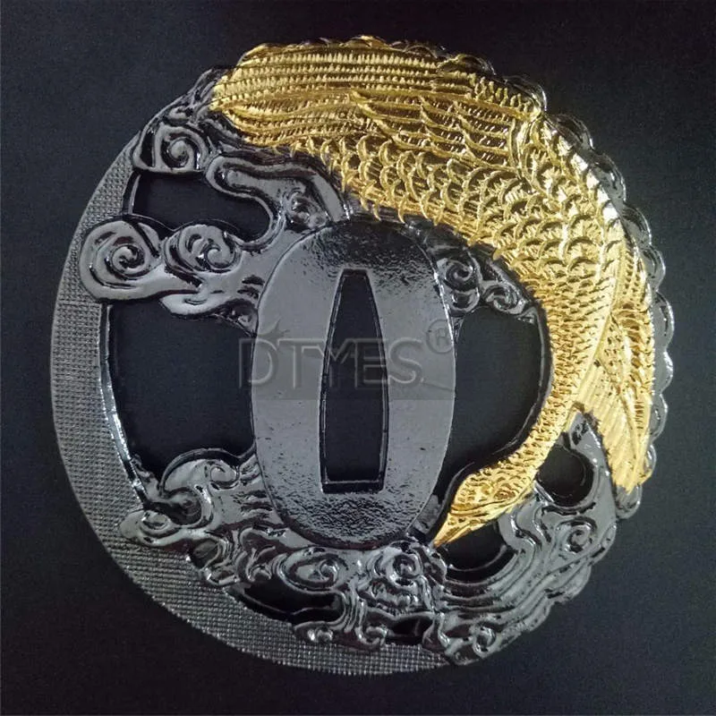 Сплав японские аксессуары для мечей Tsuba Красивая защита для катаны вакизаши Танто 3,2 см ширина(около хабаки) лезвие Al01-Al32