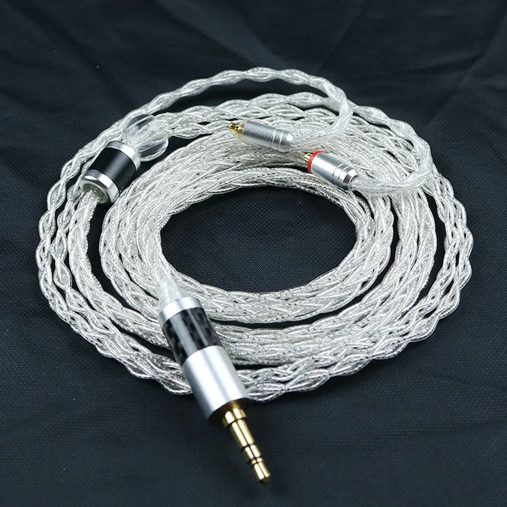 AUX кабель посеребренные наушники обновление провода для Shure mmcx se215 535 846diy заказной