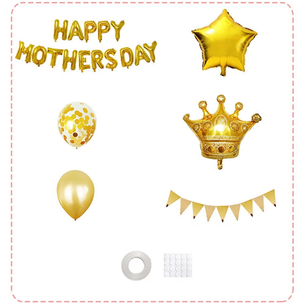 Воздушные шары из алюминиевой фольги звезда сердце Корона шар в форме буквы