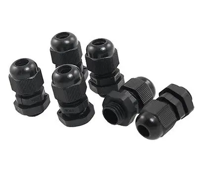 Baomain 50 шт. черные пластиковые водонепроницаемые разъемы PG7 кабельные ЖЕЛЕЗЫ