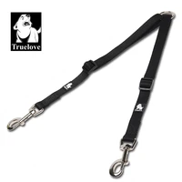 truelove nylon double dog leash for two dogs coupler no tangle pet leash for large small dogs for training running tlh2372