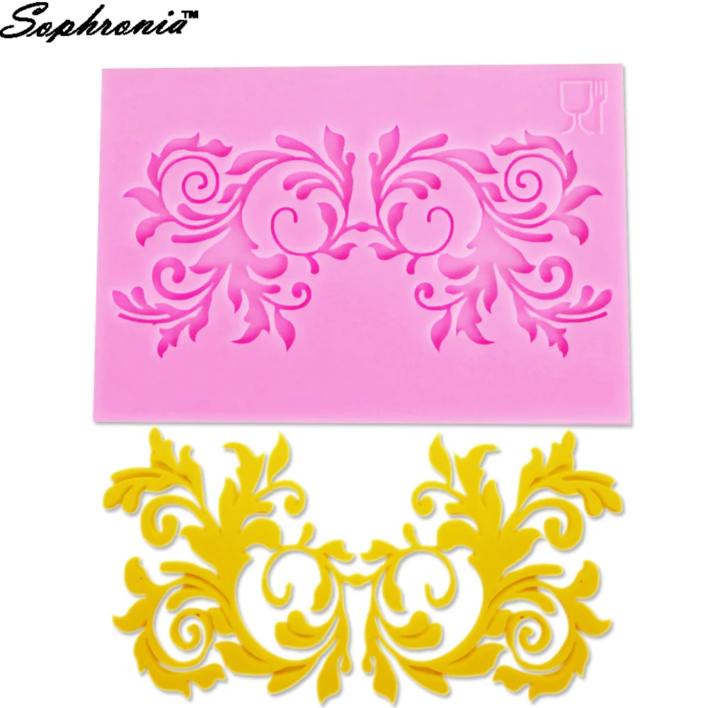 Sophronia 1 шт. лист цветок Шоколад Конфеты Jello силиконовая форма инструменты для