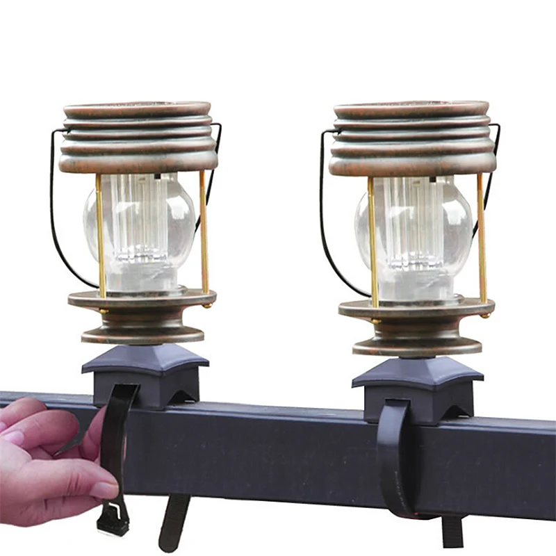 

Waterproof LED Solar Garden Light Flickering Flameless Candle Outdoor Lighting Hanging Smokeless Solar Lantern For Camping