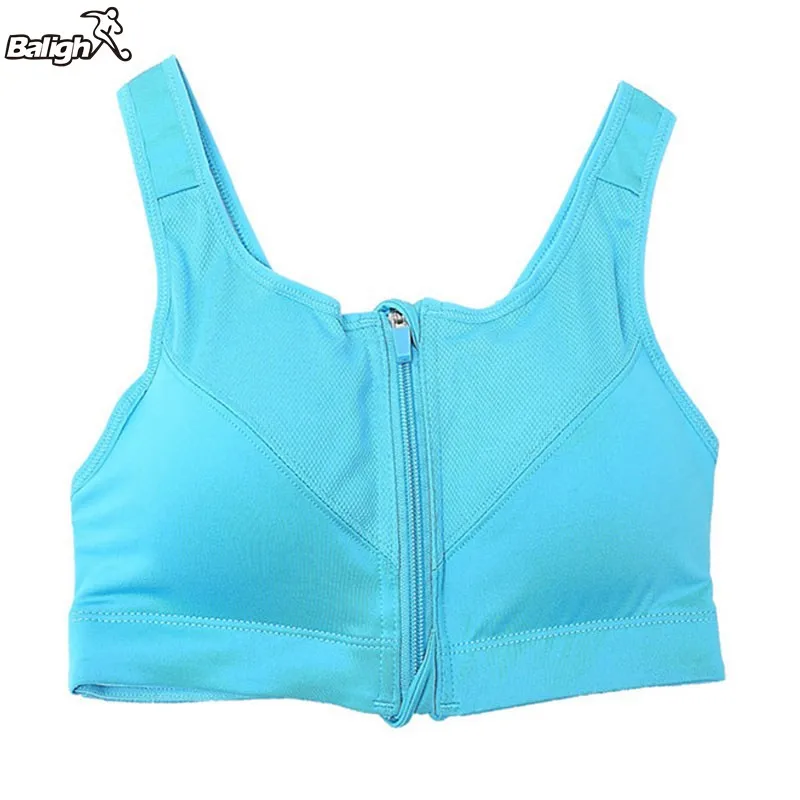 Sport Women Yoga Bra Fitness Gym Wrapped Stretch Workout Tank Top Seamless Zipper Sports Bras | Спорт и развлечения