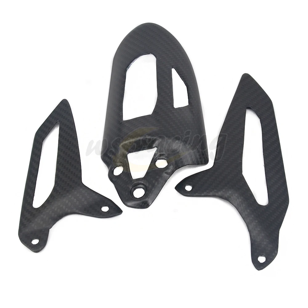 Задняя Противоударная крышка и защита пятки для мотоцикла из углеродного