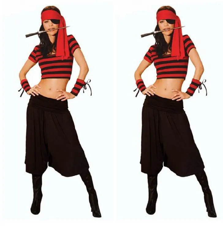 Free shipping halloween party cosplay costume 2014 brand new fashion sexy Interest game outfit pirates of the uniform 0101159 |