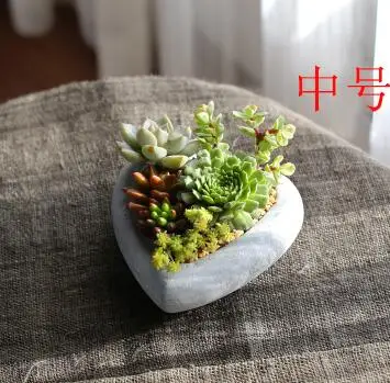 11x11x4.5cm Силиконовые бетонного тротуара «любящее сердце» цемента мульти-мяса горшки пресс-формы для ваз цемента горшки силикагель конкретные горшки-формы - Цвет: 11x11x4.5cm