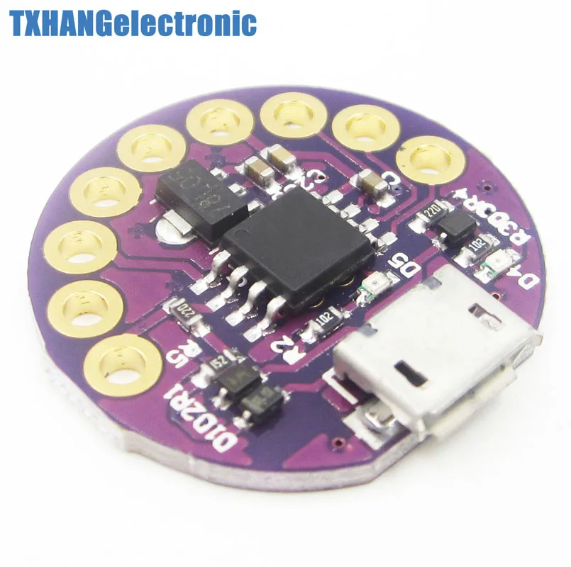 5PCS Micro USB LilyTiny LilyPad ATtiny85 Development Board Wearable Module | Электронные компоненты и