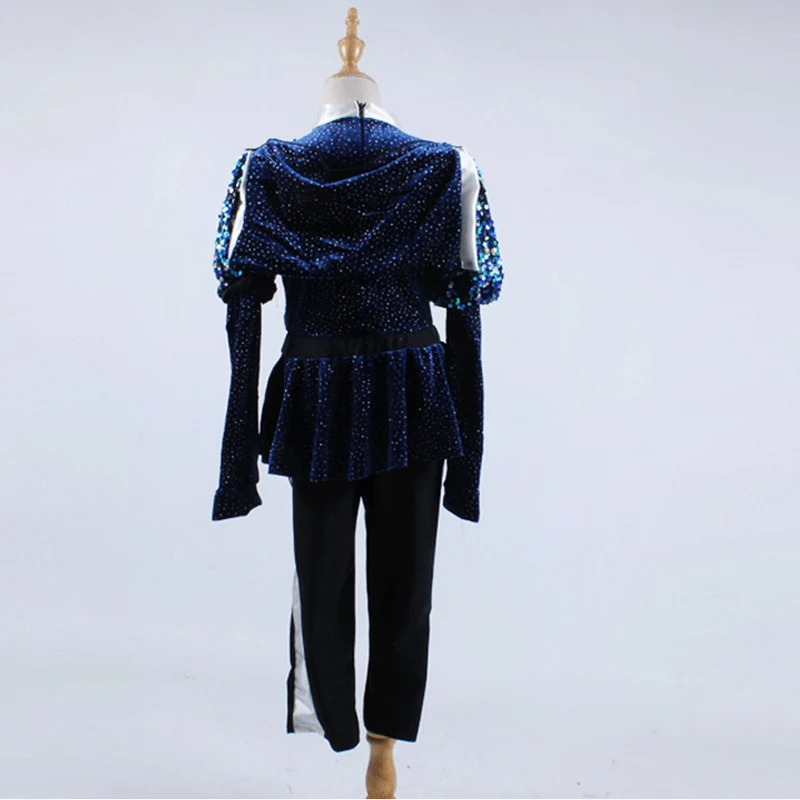 Принц Для мужчин для бальных танцев туника куртка и штаны один комплект