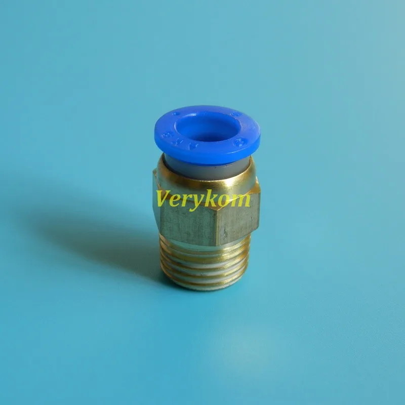 PC 4 02 1/4 &quotПневматический мм трубный Push In 1/4&quot наружный прямой быстросоединяемый