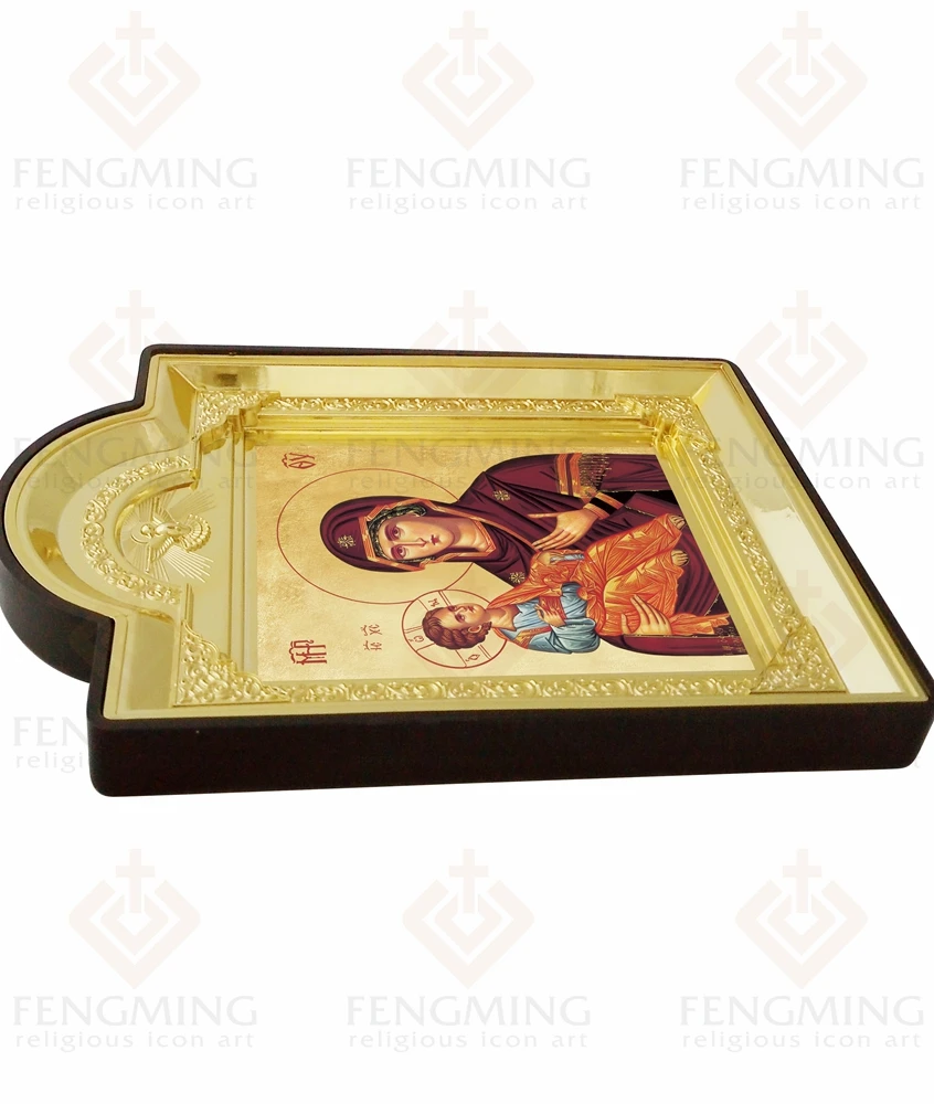 Лидер продаж 2016 года Греческая православная бронзовая пластиковая фоторамка