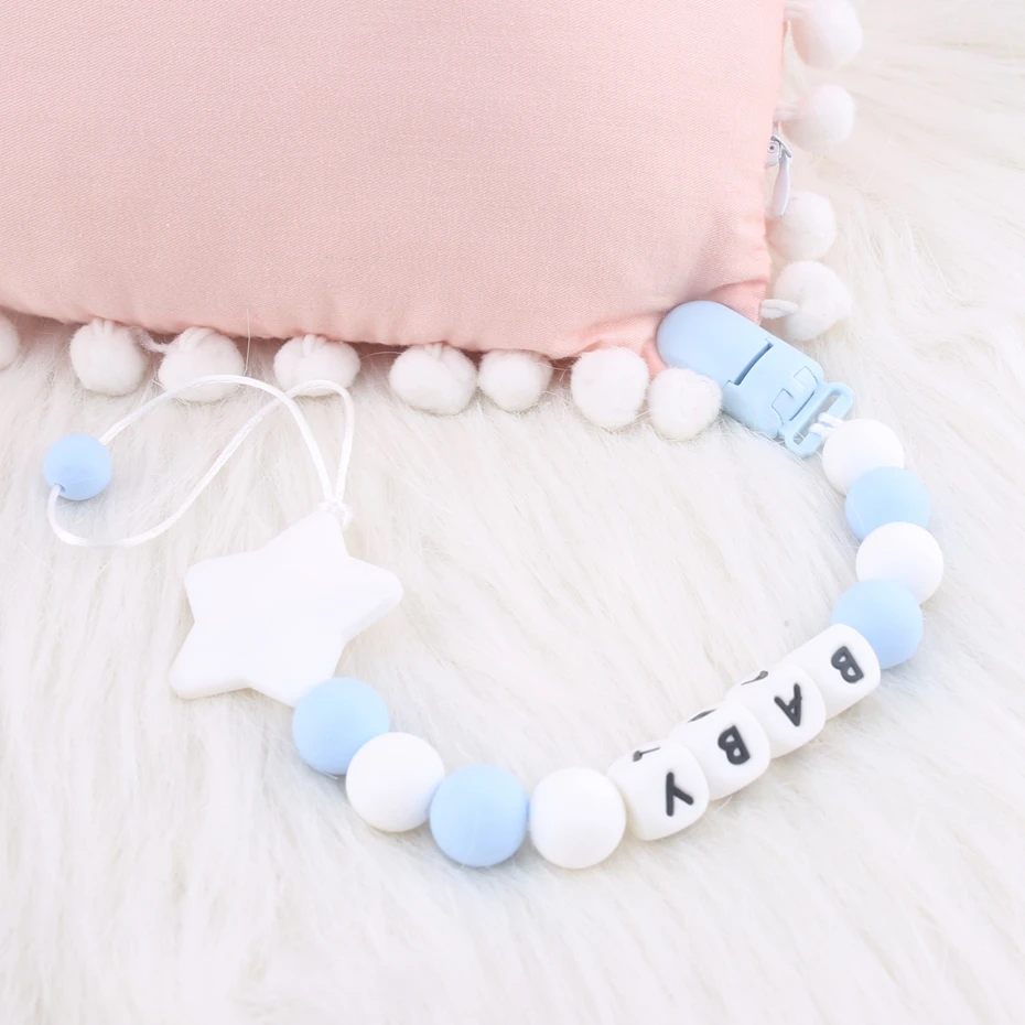 Let's Make Baby Teether 1 шт. цепочка унисекс на заказ с именным зажимом для соски