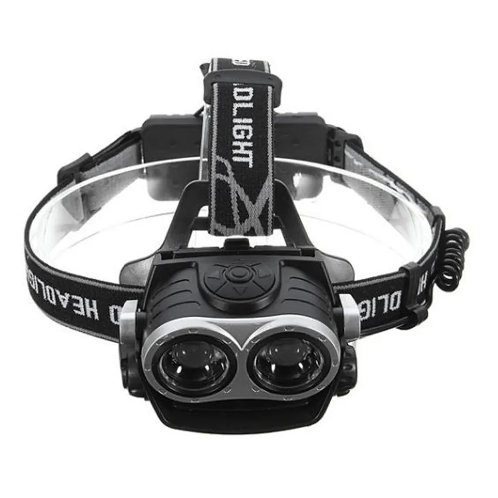 2018 новый высококачественный двойной светодиодный налобный фонарь
