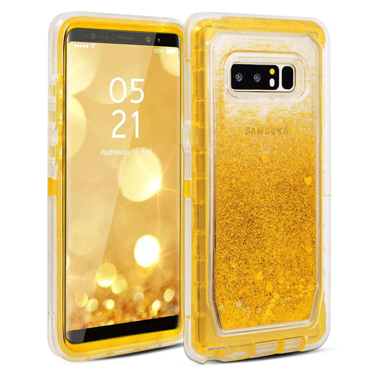 Роскошный Жесткий чехол для samsung Galaxy S9, S8, S10, Note8, Note10 Plus, S10e, S7 edge, чехол, блестящий, противоударный, зыбучий песок, чехол, capa