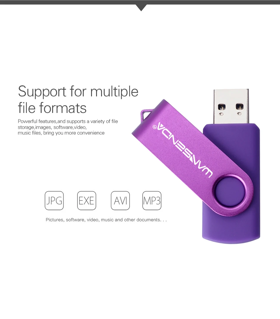 WANSENDA 3,0 Usb флеш-накопитель 128 Гб 64 ГБ 32 ГБ 16 ГБ Флешка с поворотным шарниром 8 ГБ 4 ГБ высокоскоростная USB карта памяти U Stick заказной флеш-накопитель
