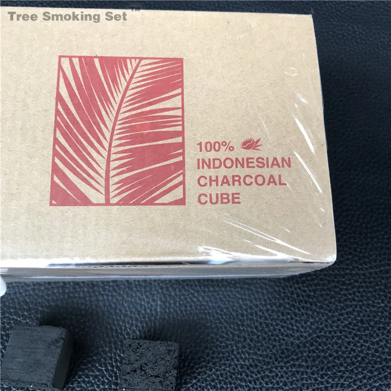 1 коробка кальяна мате Кокосовая оболочка уголь для кальяна Кальян chicha sheesha faham большой размер Индонезийский уголь куб 25*25*25 72 шт