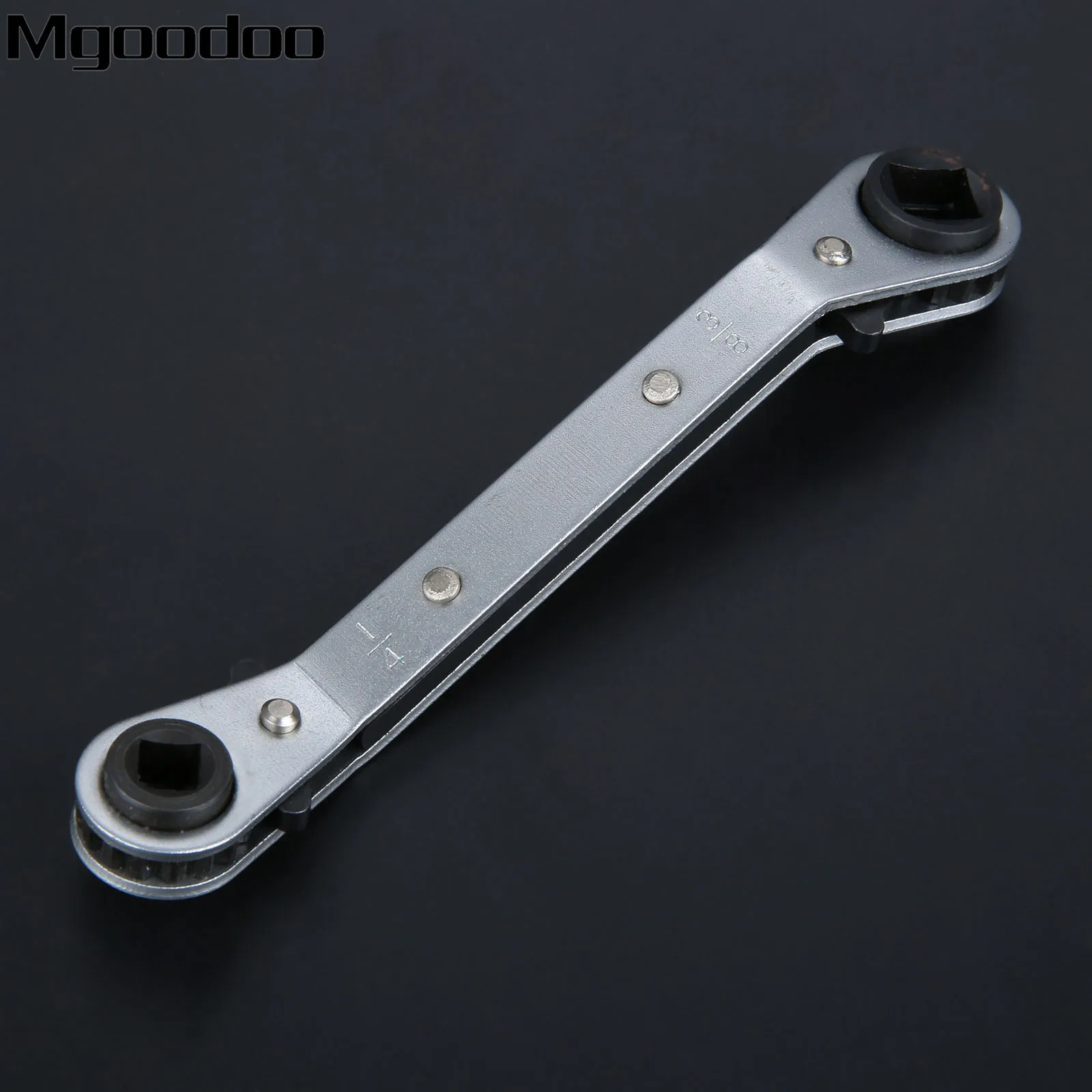 Mgoodoo 4 размера Холодильный клапан трещотка Ключ офсетный сервис ключ 3/1" 1/4" 5/1" 3/8" Универсальный ремонт ручные инструменты 140 мм