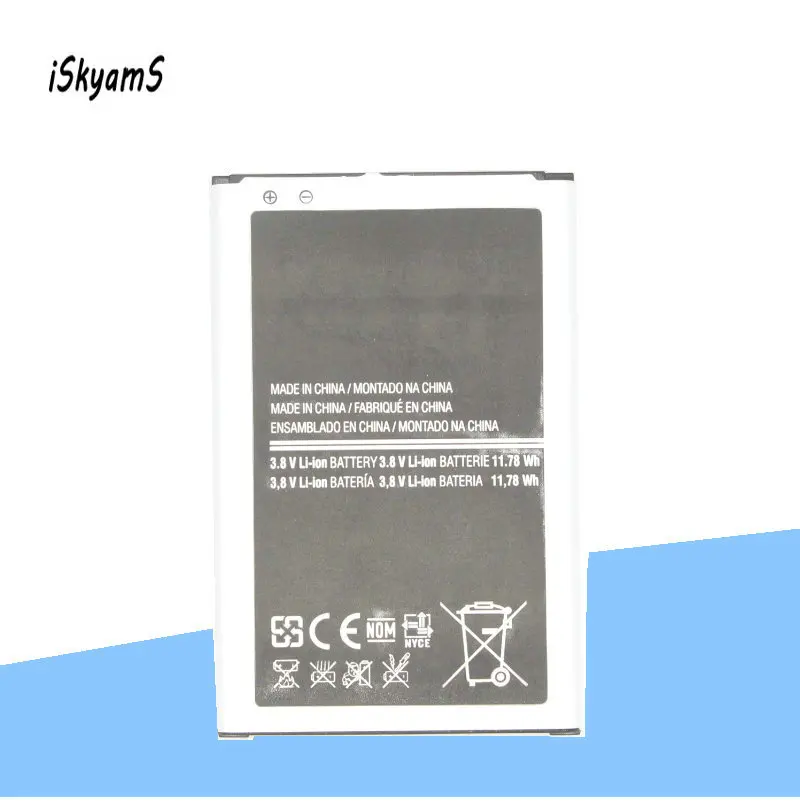 ISkyamS 1x3100 мАч EB-BN750BBE Сменный аккумулятор для Samsung Galaxy Note 3 mini Neo N750 N7505 N7502 | Мобильные