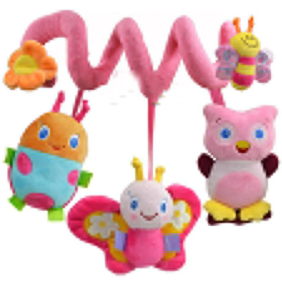 Baby toys погремушки игрушки животных 0-12 месяцев спирали игрушка на кровать колокол