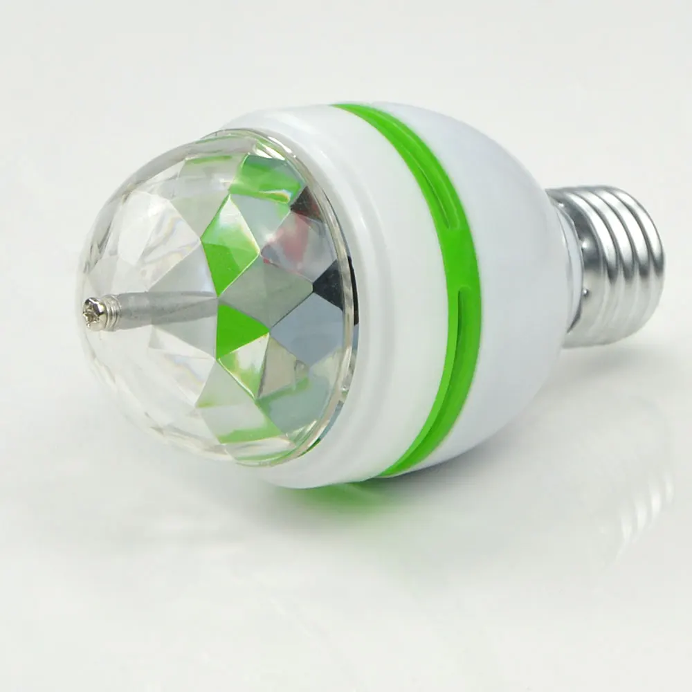 Полноцветный Вращающийся сценический светодиодный светильник Е27 85 265 в 110 В 220 RGB