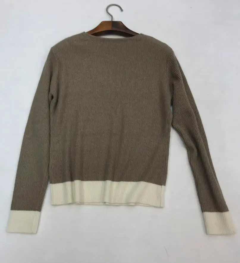 

2019 autumn winter Woolen and Cashmere Knitted warm Suit V-NECK Knit Sweater + Mink Cashmere Skirts Leisure Two-piece wj2882