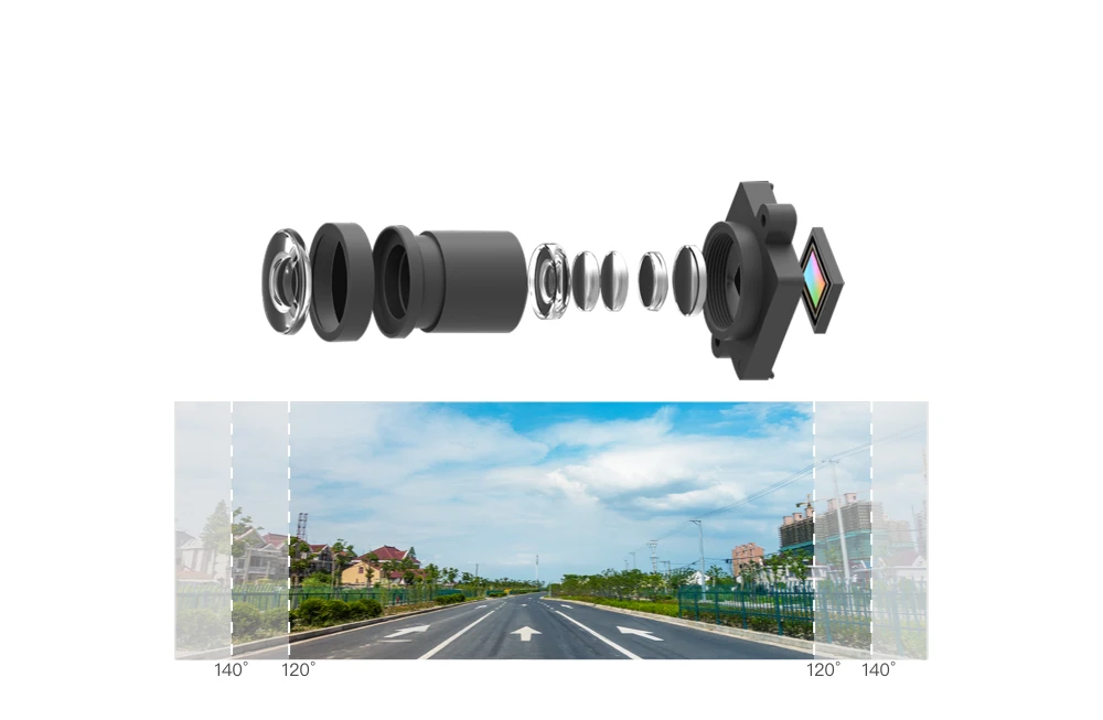 YI Nightscape Dash камера 2,4 ''ЖК-экран 1080P HD ADAS 140 широкоугольный объектив ночного видения Автомобильный видеорегистратор приборная панель камера для автомобиля