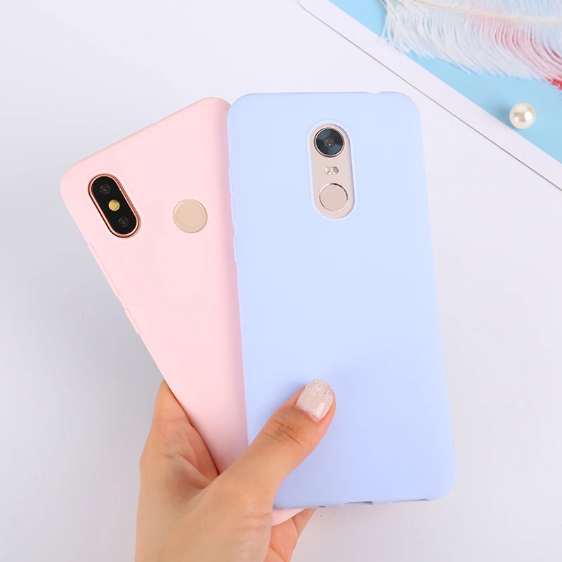 Цветной ТПУ силиконовый чехол для Xiao mi Red mi Note 5 6 7 Pro Red mi 6 Pro 6A 5Plus матовый чехол для Xiaomi mi 8 SE mi A2 Lite A1