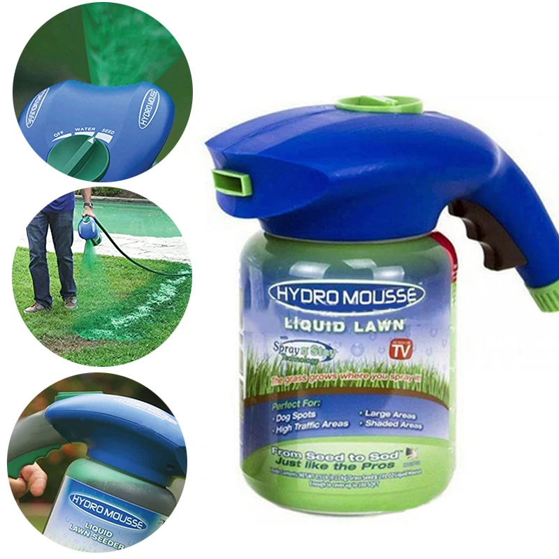 Профессиональный домашний сад лужайка Hydro Mousse домашняя система гидросева жидкое