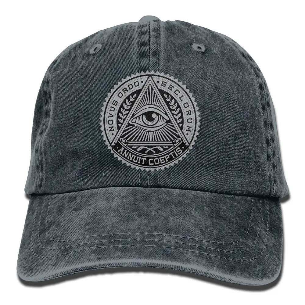 SAMCUSTOM Illuminati 3D Индивидуальные вымытые джинсовые шапки осень лето Мужские Женские