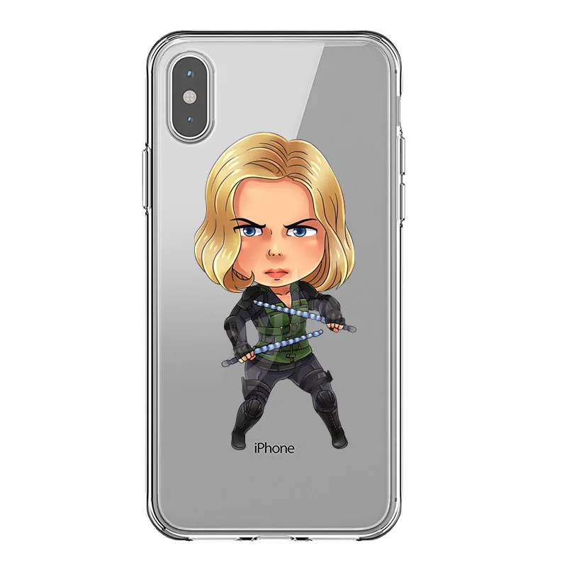 TPU Marvel Мстители Marvel DC Comics Железный человек паук Джокер Бэтмен мягкий ТПУ чехол для телефона для iPhone X SE 5S 6 6S 7 8 XR XSMAX - Цвет: TPU