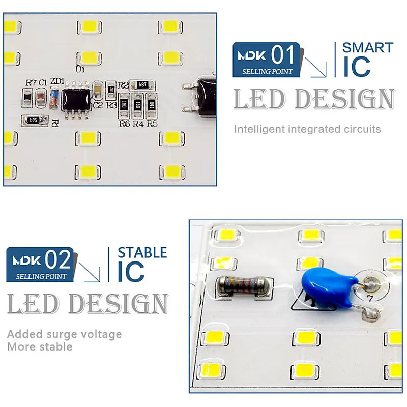 Умный IC SMD СВЕТОДИОДНЫЙ светильник 50 Вт AC 220 В SMD2835 DIY для наружного прожектора для сада холодный белый теплый белый