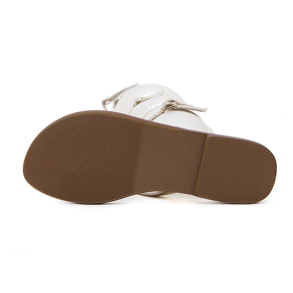 Сандалии с пряжкой для ботинок ремешком женские сандалии гладиаторы до колена на