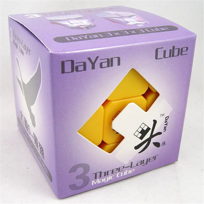 DaYan 5 3X3X3 скоростной магический куб головоломка рождественские игрушка собрать черный безлипкий безопасный ABS ультра-Гладкий профессиональный