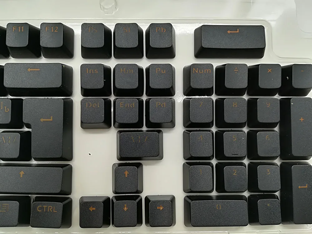 Русский Languag ABS ключ крышка s светильник проникает сверху Печатный для Cherry MX механическая клавиатура Клавишные переключатели 104 клавиши крышка s